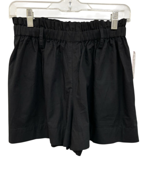 Cleobella Size S Black Organic Cotton Elastic Waist Belt loops High Rise Shorts Black / S