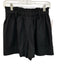 Cleobella Size S Black Organic Cotton Elastic Waist Belt loops High Rise Shorts Black / S