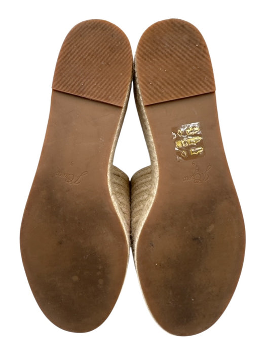 J. Crew Shoe Size 9 Sand Beige Textile Platform Espadrille Sandals Sand Beige / 9