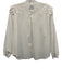The Shirt Rochelle Behrens Size Small White Cotton Long puff sleeve Ruffles Top White / Small