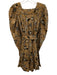 Ulla Johnson Size 4 Yellow, White, Black Cotton Blend Long puff sleeve Dress Yellow, White, Black / 4