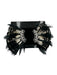 Mignonne Gavigan Black & White Feathers Post Back Animal Print Earrings Black & White