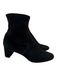 Loeffler Randall Shoe Size 9.5 Black Leather Suede Round Toe Sock Boot Boots Black / 9.5