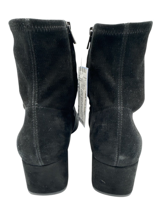 Loeffler Randall Shoe Size 9.5 Black Leather Suede Round Toe Sock Boot Boots Black / 9.5