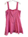 Draper James Size 14 Pink Cotton Square Neck Back Zip Sleeveless Dress Pink / 14