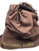 Michael Kors Collection Black Leather Gold hardware bucket Crossbody Strap Bag Black / Medium