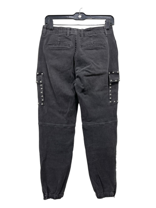 Michael Kors Size 2 Grey Cotton Denim Studded Mid Rise Side Zip Jeans Grey / 2