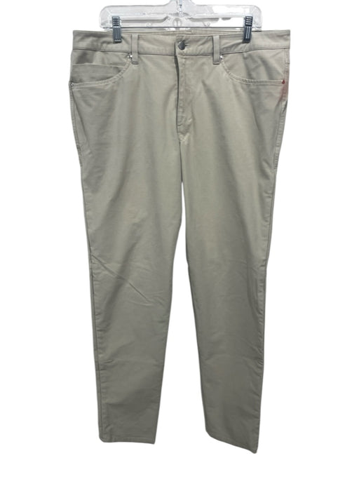 Lululemon Size Est XL Beige Solid Zip Fly Men's Pants Beige / Est XL