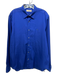 Burberry Size XL Blue Cotton Solid Button Down Men's Long Sleeve Shirt Blue / XL