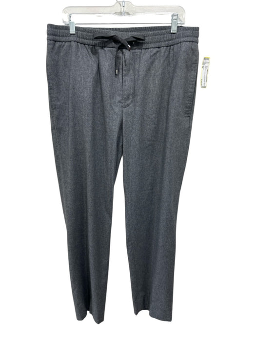 Moncler Size 50 Gray Polyamide Solid Men's Pants Gray / 50