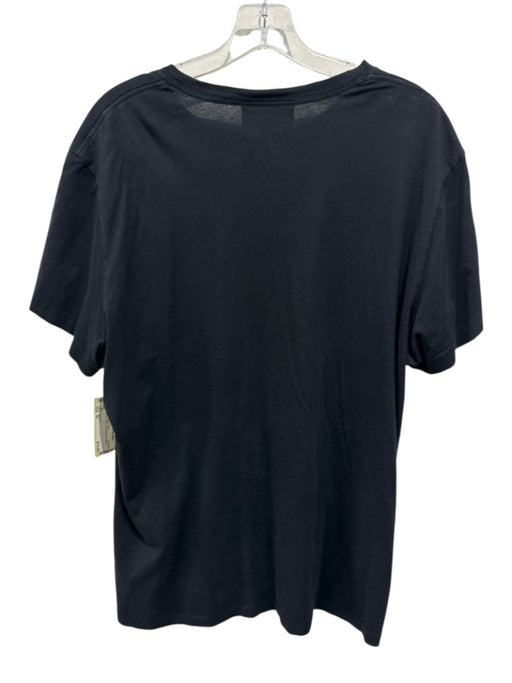 Burberry Size XL Black Cotton Solid Men's Short Sleeve Shirt Black / XL