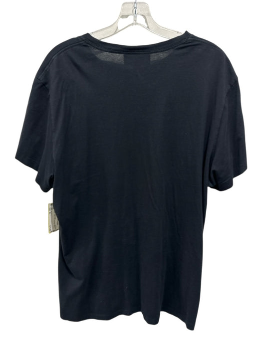 Burberry Size XL Black Cotton Solid Men's Short Sleeve Shirt Black / XL