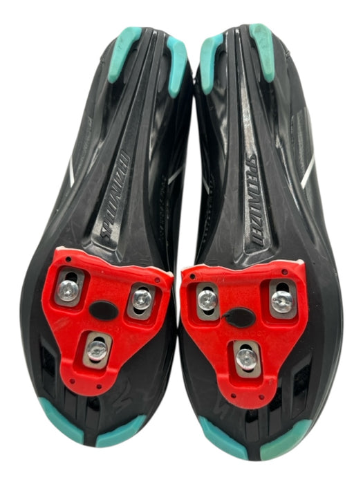 Specialized Shoe Size 40 Black & Blue Synthetic Velcro Strap Cycling Shoes Black & Blue / 40