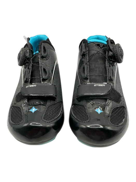 Specialized Shoe Size 40 Black & Blue Synthetic Velcro Strap Cycling Shoes Black & Blue / 40