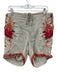 JW Los Angeles Size L Beige, Orange, Pink Linen Drawstring Waist Pockets Shorts Beige, Orange, Pink / L
