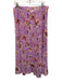 Sundance Size L Purple, Pink, White Viscose Side Zip Floral Print Midi Skirt Purple, Pink, White / L