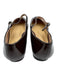 C. Paravano Shoe Size 40 Dark Brown Patent Leather Almond Toe Nubby Ballet Flats Dark Brown / 40