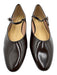 C. Paravano Shoe Size 40 Dark Brown Patent Leather Almond Toe Nubby Ballet Flats Dark Brown / 40
