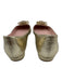 Kate Spade Shoe Size 7 Gold Leather Square Toe Floral Rhinestone Flats Gold / 7