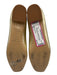Kate Spade Shoe Size 7 Gold Leather Square Toe Floral Rhinestone Flats Gold / 7