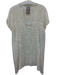 Johnny Was Size M White Cupra Rayon Short Sleeve Embroidered Design V Neck Top White / M