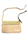 Chloe Peach Leather & Suede Gold hardware Crossbody Circle Clasp Bag Peach