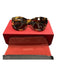 Valentino tortoise Plastic Gold hardware Stone Detail Brown Lenses Sunglasses tortoise