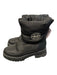 Coach Shoe Size 9.5 Black Fabric Mid Calf Height Puffer Logo Lug Sole Boots Black / 9.5