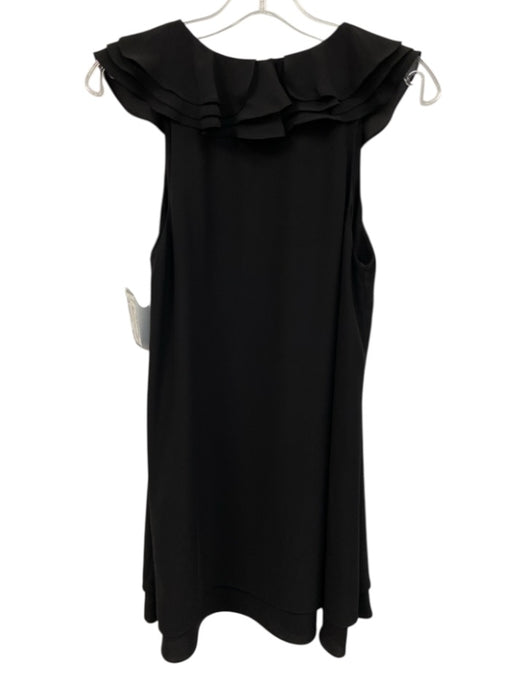 Amanda Uprichard Size Small Black Sleeveless Ruffles Dress Black / Small
