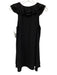 Amanda Uprichard Size Small Black Sleeveless Ruffles Dress Black / Small