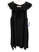 Amanda Uprichard Size Small Black Sleeveless Ruffles Dress Black / Small