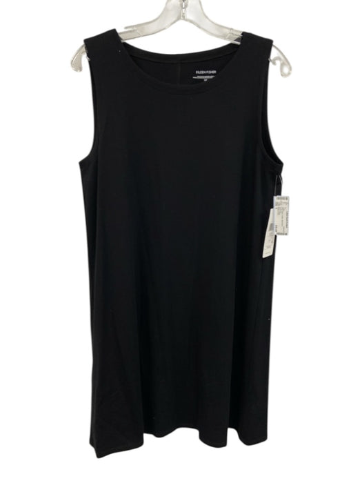 Eileen Fisher Size S Black Cotton Sleeveless Dress Black / S