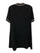 Rag & Bone Size Small Black Triacetate Blend Short Sleeve White Trim Dress Black / Small