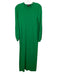 Pomander Place Size Small Green Rayon Blend Knit Long Puff Sleeve Maxi Dress Green / Small