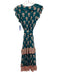 Bell by Alicia Bell Size Medium Teal, White, Pink Silk Blend Floral Midi Dress Teal, White, Pink / Medium