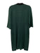 Ming wang Size Medium Green & Black Print Acrylic Blend Knit 3/4 Sleeve Dress Green & Black Print / Medium