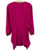 Amanda Uprichard Size Medium Hot pink Polyester Wrap Long Sleeve Mini Dress Hot pink / Medium
