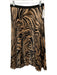 Bailey 44 Size Medium Black, Beige, Brown Polyester Zebra Accordion Pleat Skirt Black, Beige, Brown / Medium