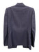Elie Tahari Size 2 Navy Polyester Windowpane 1 Button Blazer Jacket Navy / 2