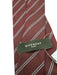 Givenchy AS IS Maroon & Blue Diagonal Stripe Logo Tie Maroon & Blue