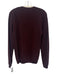 Theory Size M Burgundy Cashmere Heathered Rib Knit Crew Neck Sweater Burgundy / M