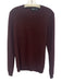 Theory Size M Burgundy Cashmere Heathered Rib Knit Crew Neck Sweater Burgundy / M