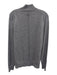 Theory Size M Gray Cashmere Mock Neck 1/4 Zip Ribbed Trim Sweater Gray / M
