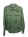 SNDYS. Size 1 Green Cotton Button Down stars Top Green / 1