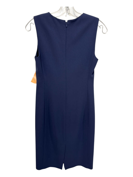 Theory Size 2 Navy Blue Triacetate Blend Sheath Midi Dress Navy Blue / 2