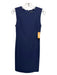 Theory Size 2 Navy Blue Triacetate Blend Sheath Midi Dress Navy Blue / 2
