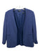 Theory Size 4 dark blue Wool Open Front Pockets 3/4 Sleeve Jacket dark blue / 4
