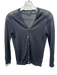 Theory Size XS Black Linen Blend Button Light Weight Long Sleeve Cardigan Black / XS