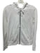 Standard James Perse Size 1 White Cotton Zip Up Hoodie Pockets Jacket White / 1