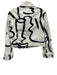 Alice + Olivia Jeans Size S White & Black Cotton Denim black buttons Jacket White & Black / S